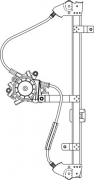 MECANISMO ELEVALUNAS ELECTRICO DELANTERO IZQUIERDO PEUGEOT 207 2006-